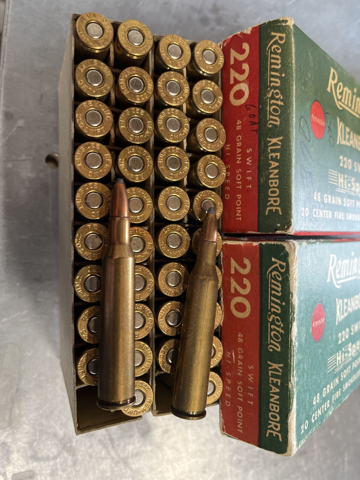 Factory 220 Swift Ammo. 53 Factory Loads.