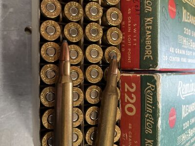 Factory 220 Swift Ammo. 53 Factory Loads.