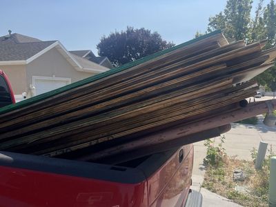 Assorted Plywood & Lumber Sheeting - Used Construction Materials