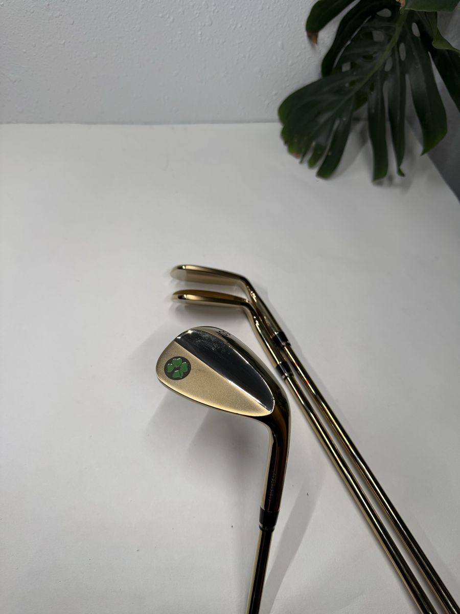 Lucky Golf Golden Wedge Set 52 56 60 RH Gap Sand Lob Excellent