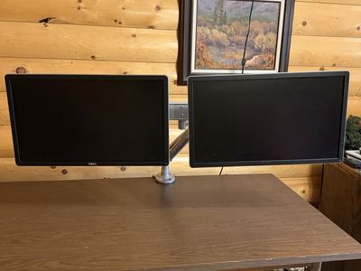 Monitor stand and monitors