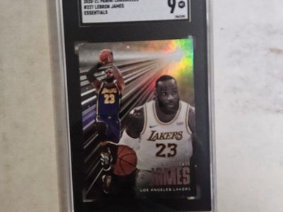 2020-21 Panini Chronicles LeBron James Essentials #227 SGC 9 Graded Card