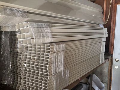 Tan Vinyl Fence