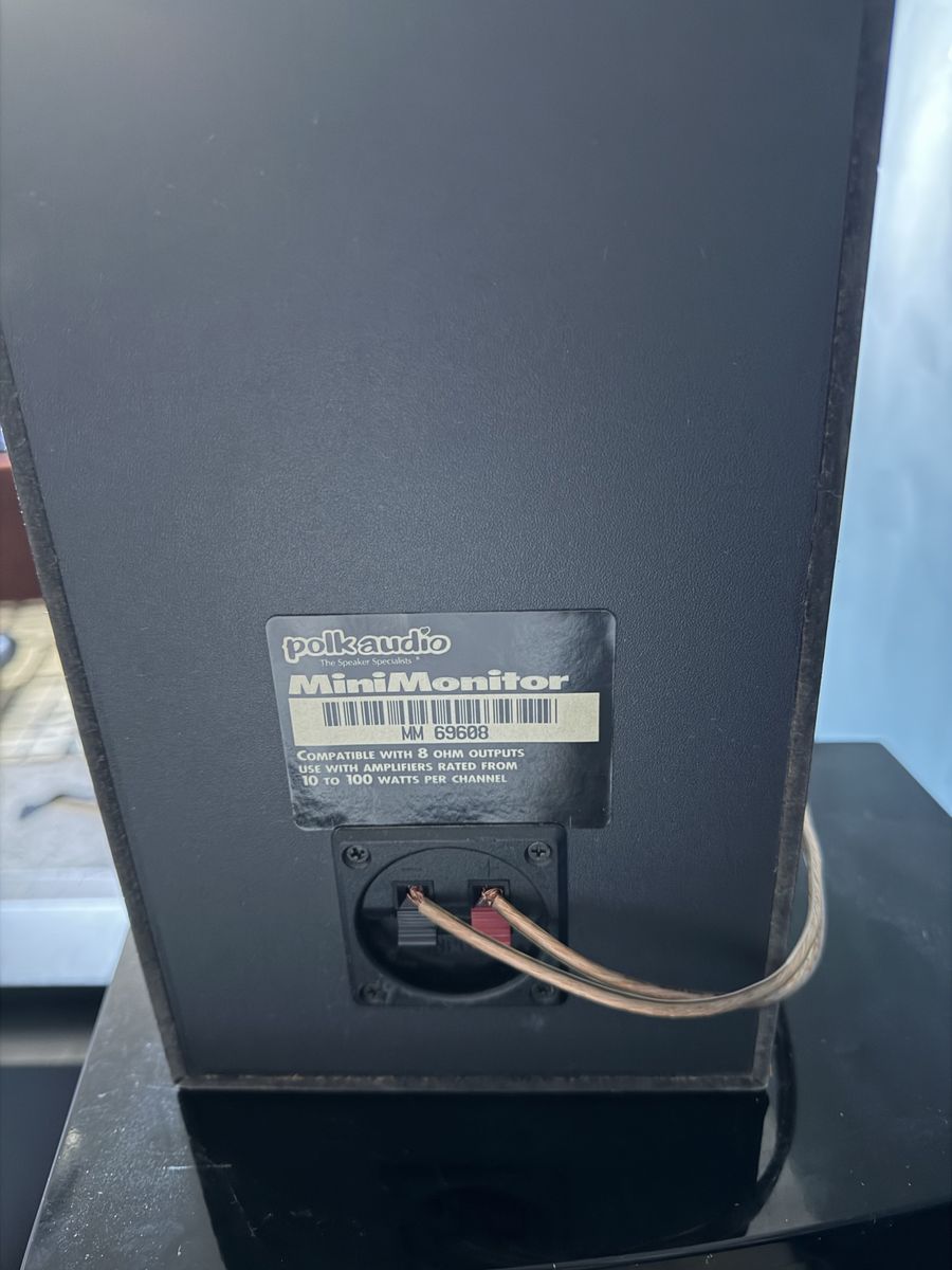Vintage Polk Audio MiniMonitor bookshelf speakers