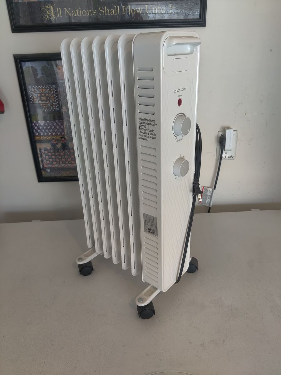 Used Oil-Filled Radiator Space Heater