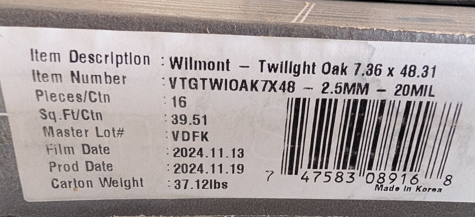 Everlife Water Resistant LVP Flooring – Twilight Oak (NEW)