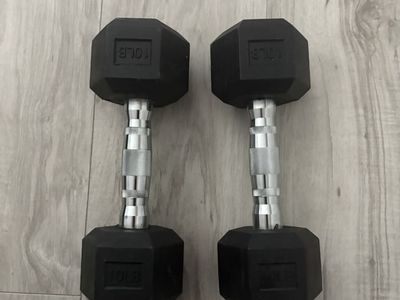 Pair of 10lb dumbbells