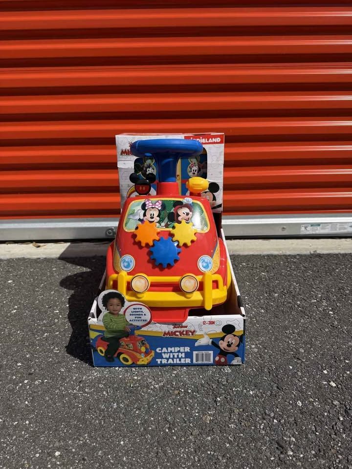 Disney Mickey Lights & Sounds Ride On With Trailer for Kids