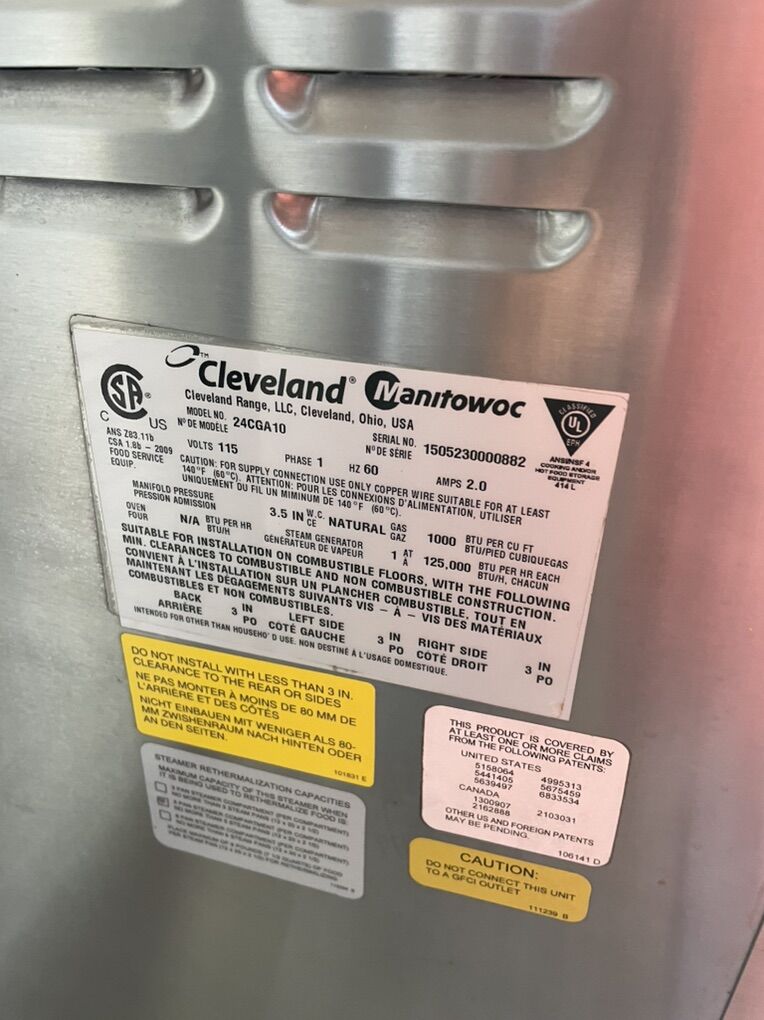 Cleaveland Steamcraft Ultra 10 Steamer Natural Gas