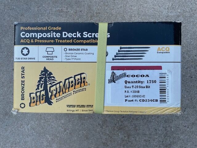 Big Timber Professional composite Deck Screws