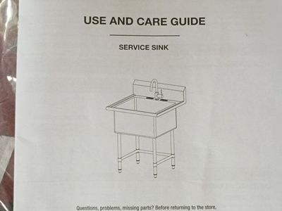 glacier bay 18" all in one service sink kit