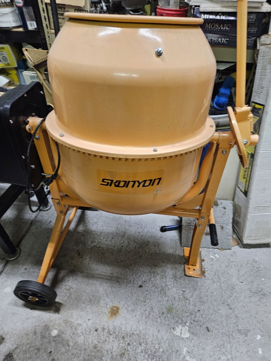 4.2 Cu Ft 1/2 HP Portable Electric Concrete Cement Mixer with Wheels