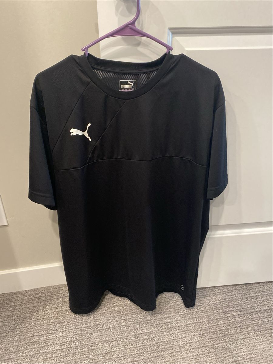Puma DryCELL Athletic Short Sleeve T-Shirt Black Men's Activewear