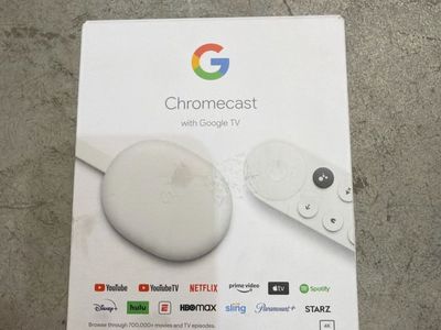 Google Chromecast with Google TV Streaming Device 4K White - Used
