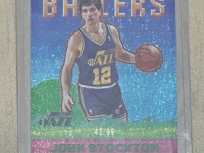 John Stockton NBA 43/99 Topps 8-Bit Ballers