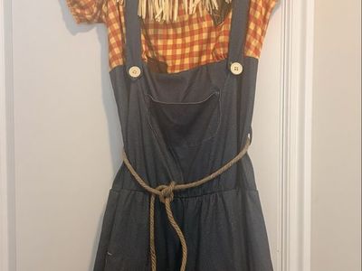 Fun World Cornfield Cutie Scarecrow Costume Women's L 12/14