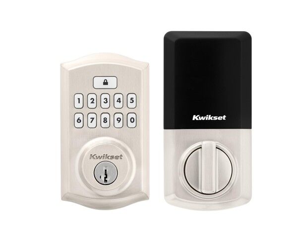 Kwikset Smartcode 260 Traditional Lifetime Polished Brass Keypad Single Cylinder Electronic Deadbolt featuring SmartKey Security