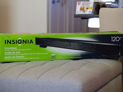 Insignia Soundbar, open box, brand new