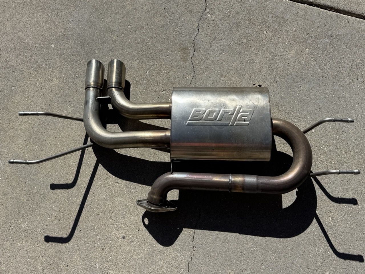 Pickup only - used Borla axle-back exhaust system (S-type) for a Mazda MX-5 Miata 2016-2025.
