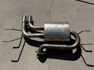 Pickup only - used Borla axle-back exhaust system (S-type) for a Mazda MX-5 Miata 2016-2025.