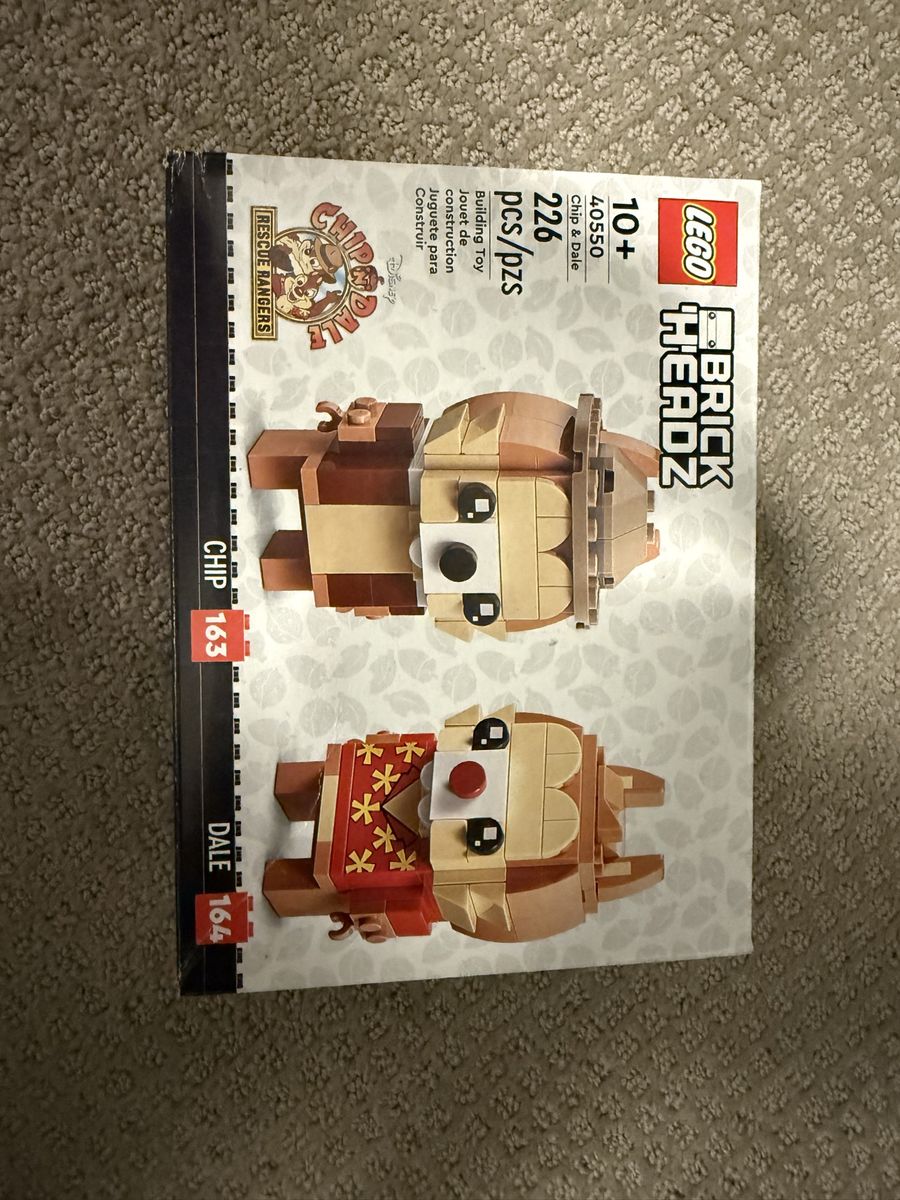 LEGO BrickHeadz Disney Chip & Dale (40550) Building Toy Set - 226 Pieces, Rescue Rangers Theme
