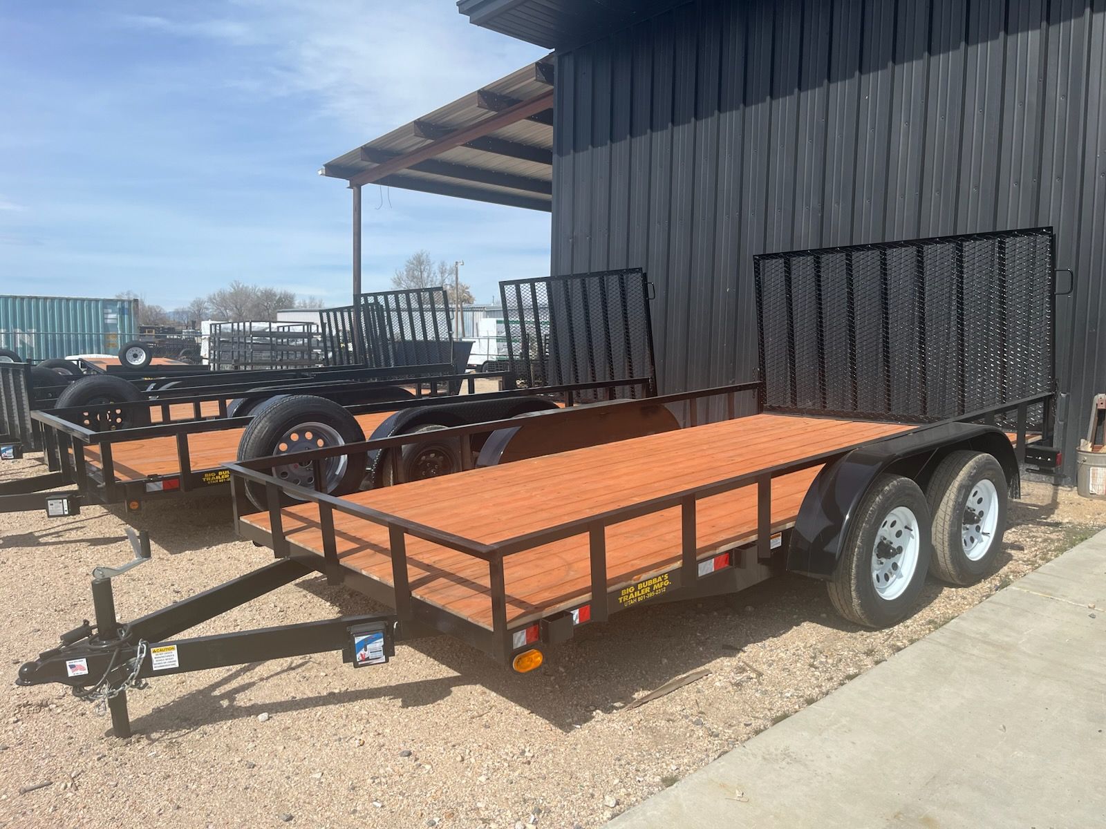 New Big Bubas Trailer 7x14 Tandem Axle Utility Trailer with Spare Tire