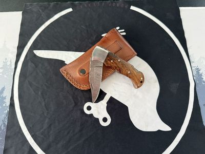 Damascus Folding Knife