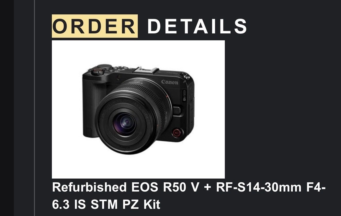 Canon r50 v