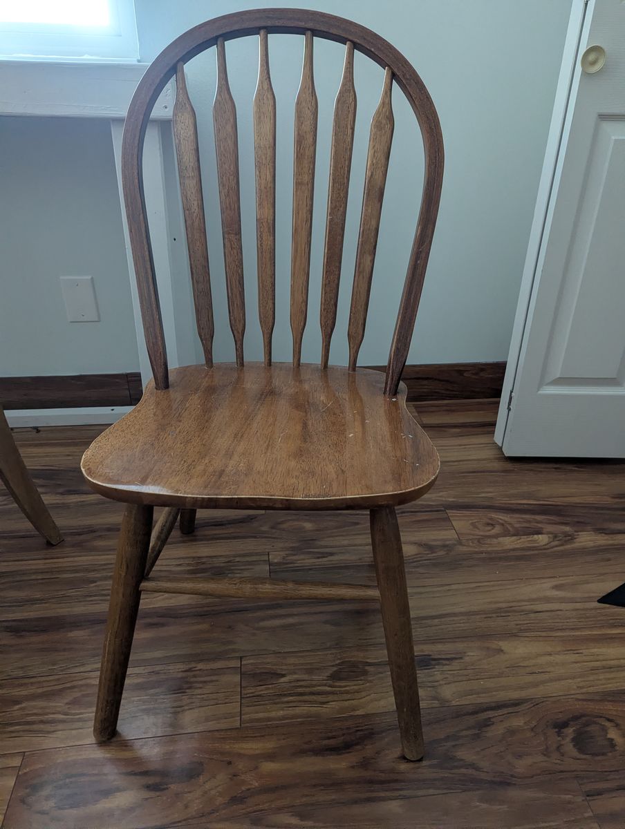 2 Wooden Dining Chairs