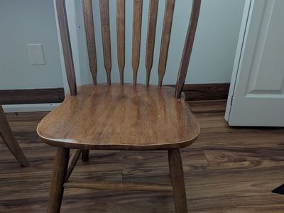 2 Wooden Dining Chairs