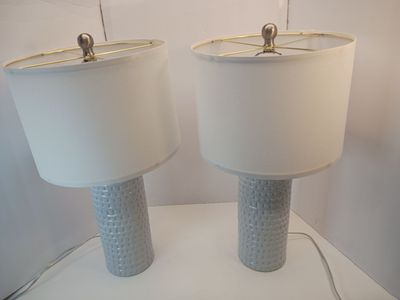 Signature Design by Ashley Steuben Textured Ceramic Table Lamp