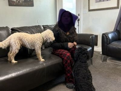 2 Black Leather Couches