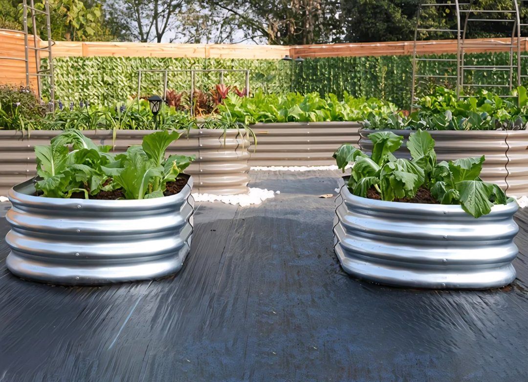 galvanized planter boxes