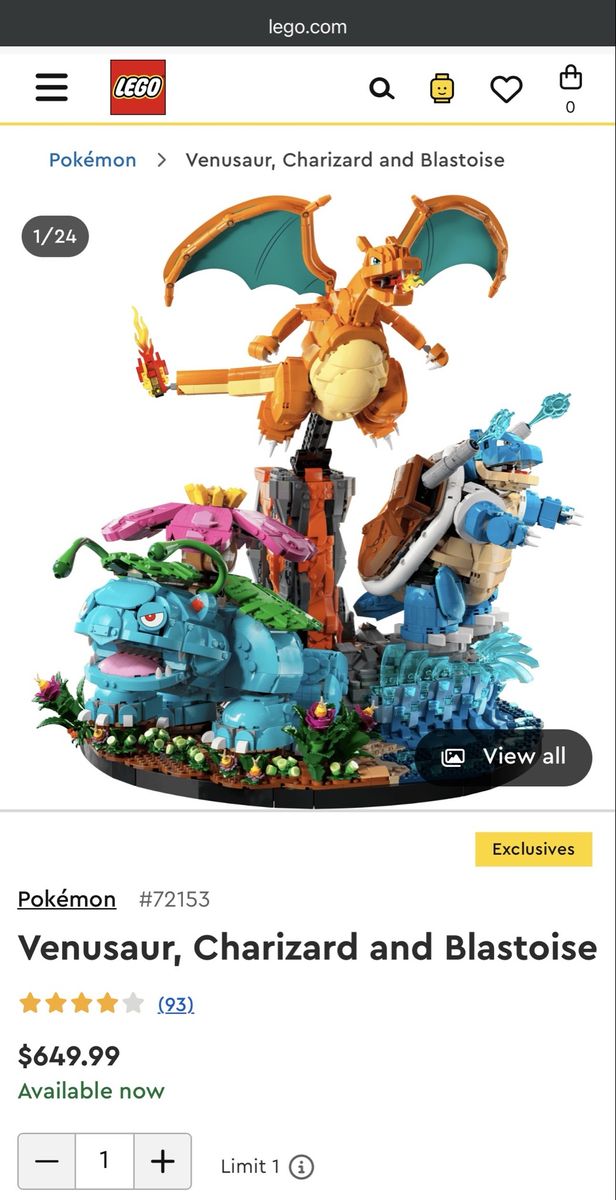 Pokemon Lego Set NEW in box!