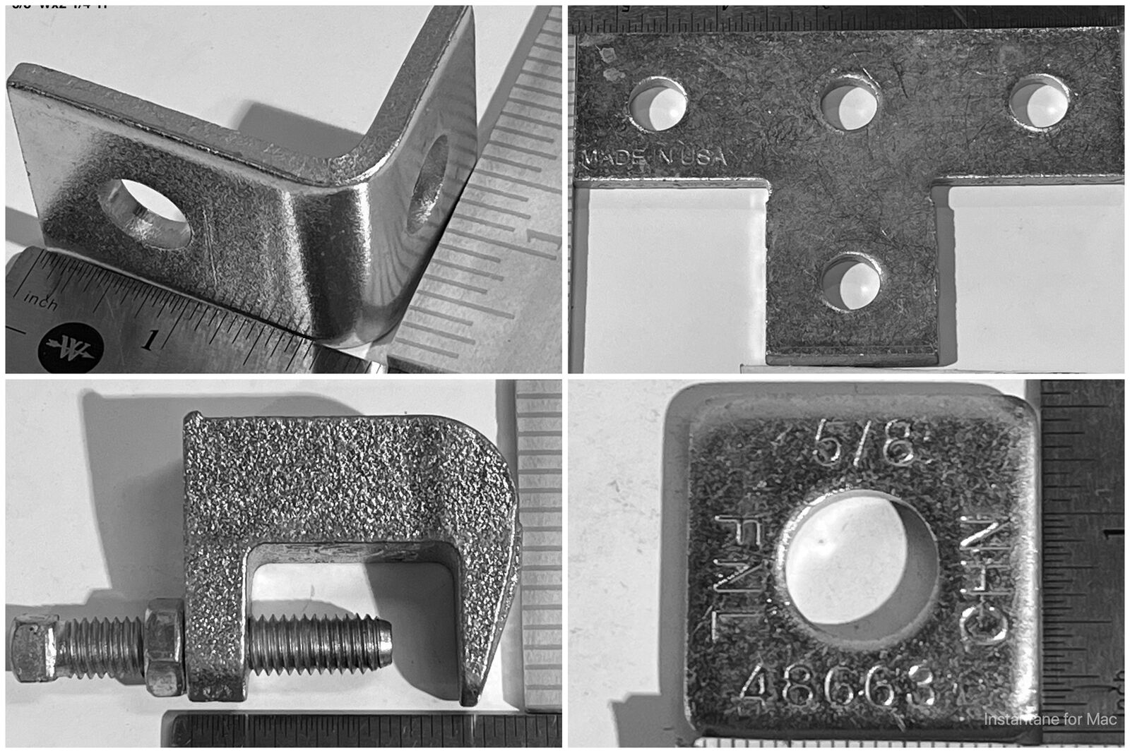 95%+ OFF! - New Unistrut Channel Hardware & Bracket Lot & Clamps Lot - Various Styles, Sizes and Finishes