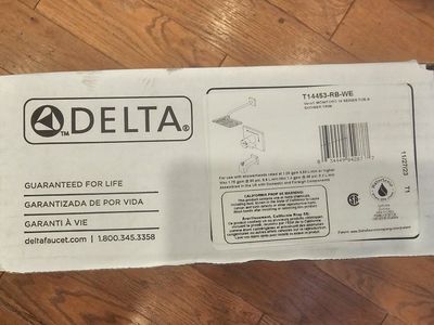Delta T14453-RB-WE Vero Monitor 14 Series Tub & Shower Trim, Oil Rubbed Bronze Finish
