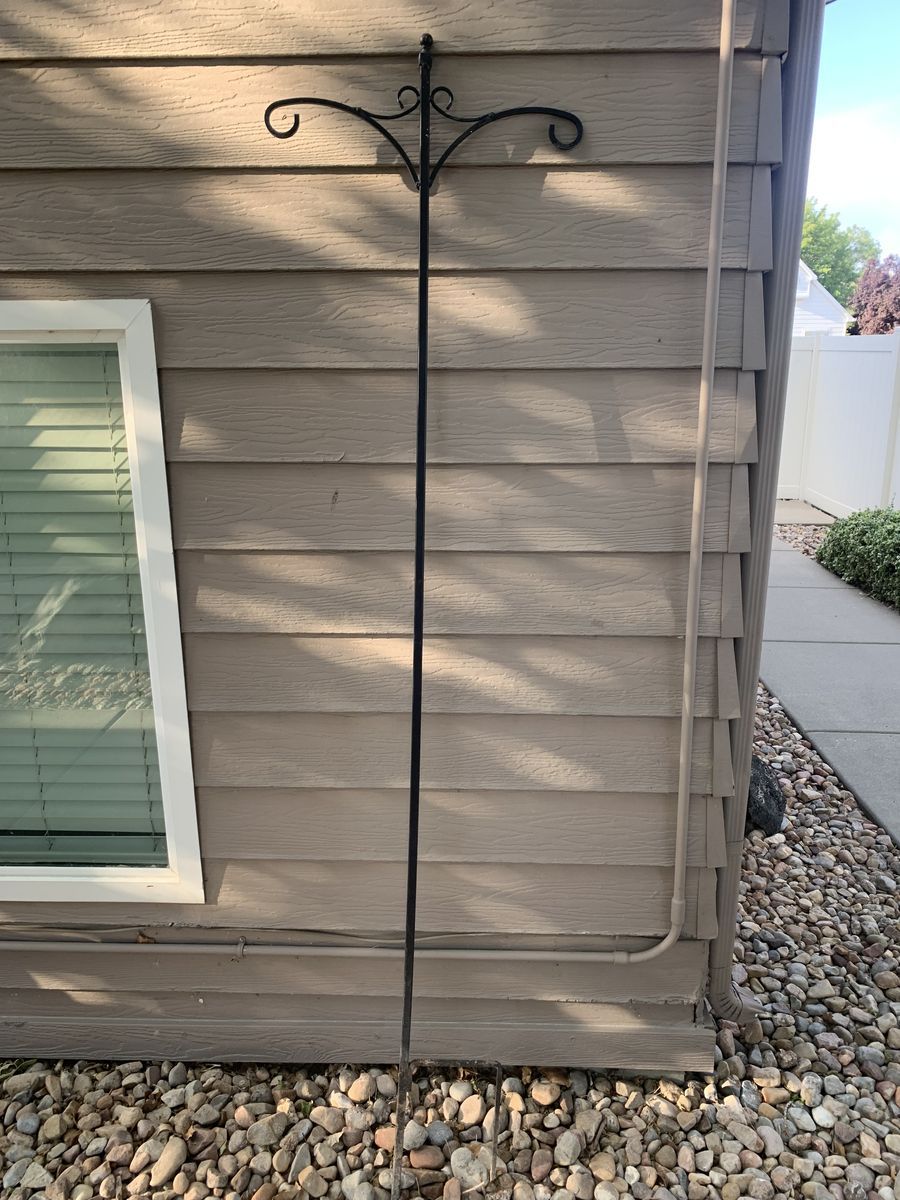 Sturdy double hanging plant stakes