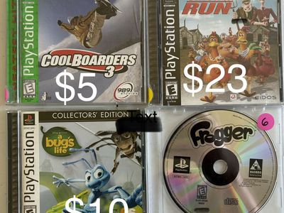 PlayStation 1 Games - Cool Boarders 3, Chicken Run, A Bug's Life, Frogger