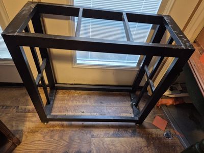 Black Metal Aquarium Base