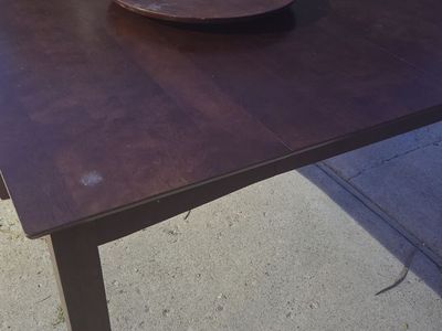 Bar high table and 8 stools.