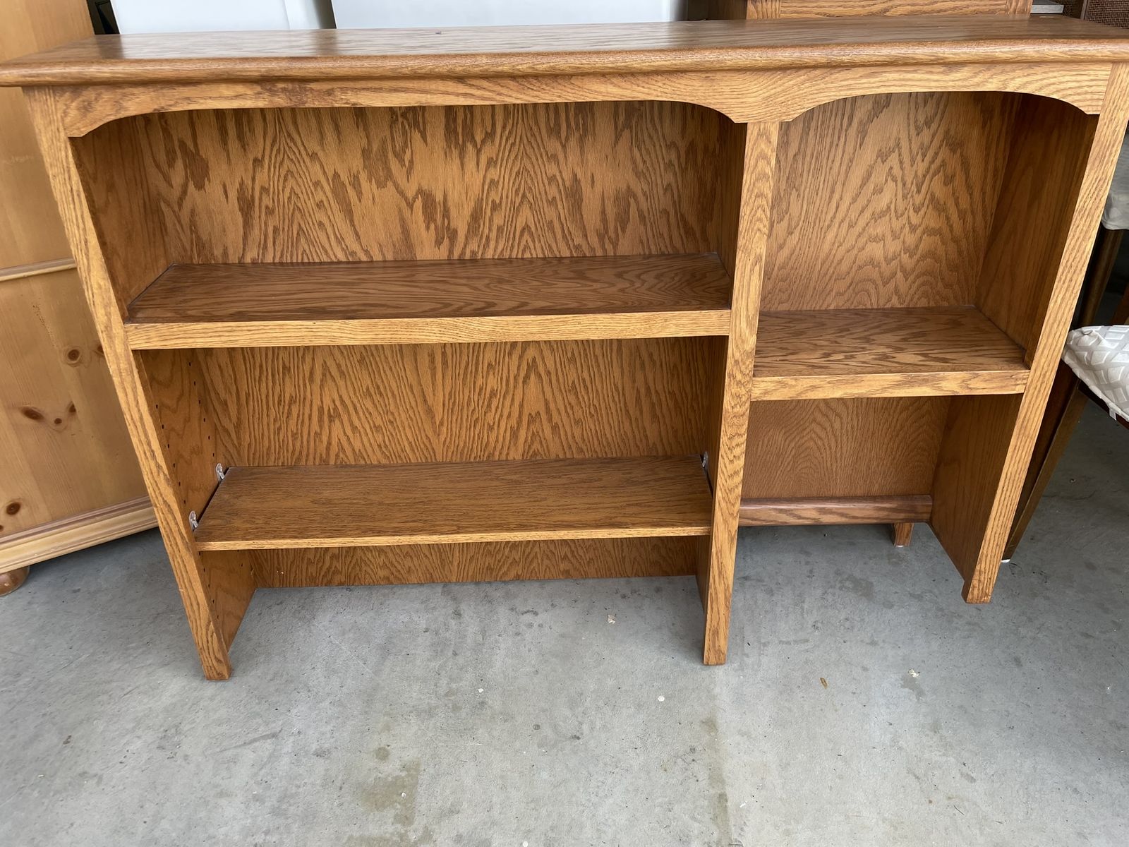 Kids Oak Dresser/Chest of Drawers with Bookcase Hutch
