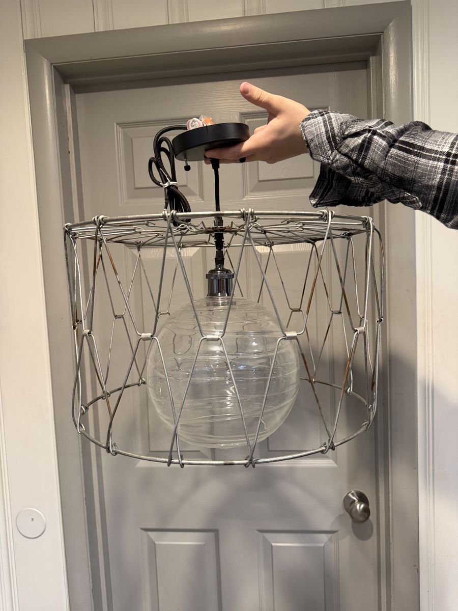 NEW BARREL CAGE CHANDELIER LIGHT