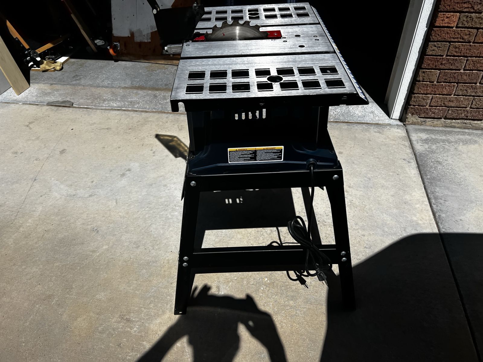 RYOBI 10 Inch Table Saw with Stand Used Power Tool Woodworking