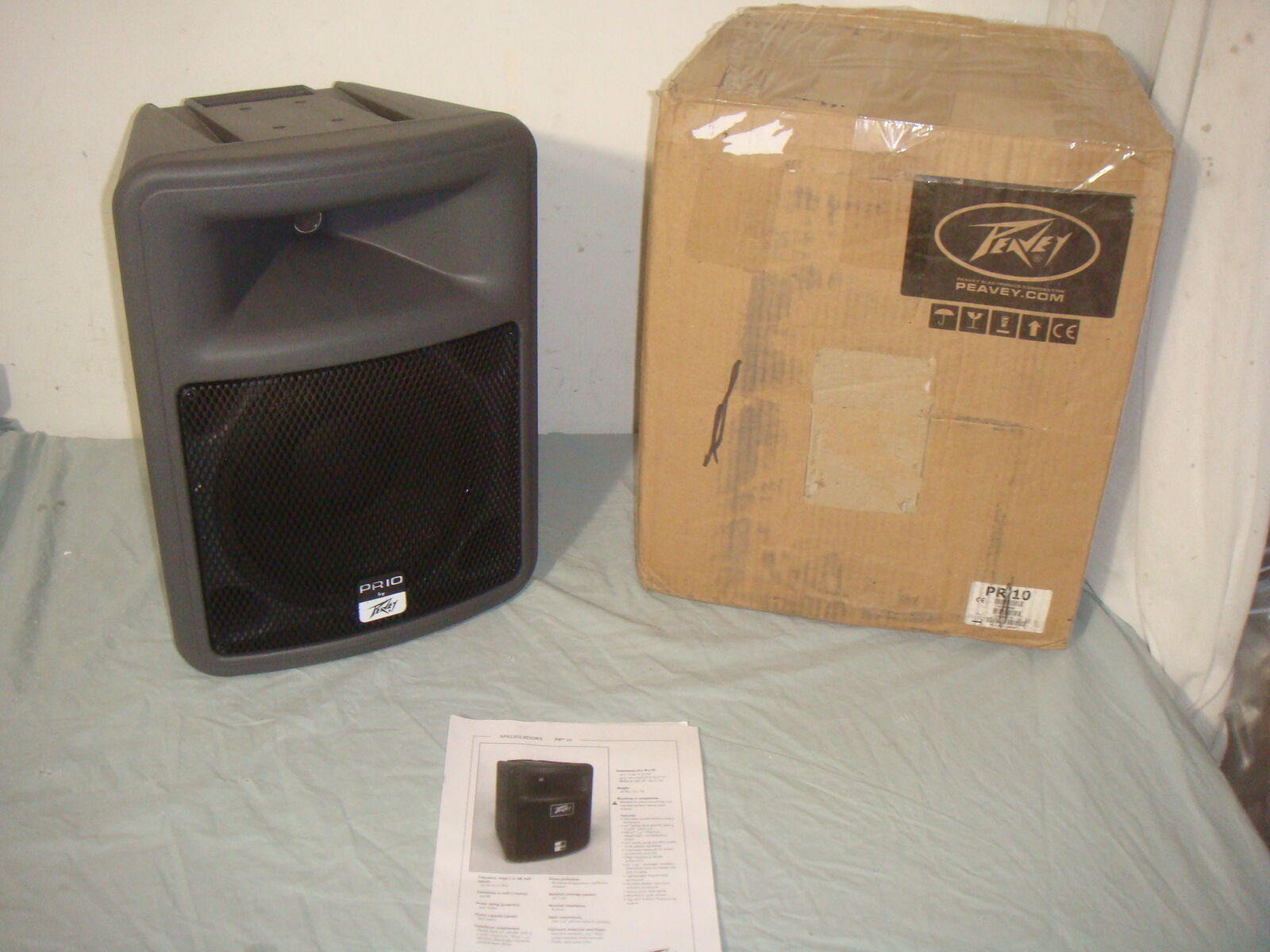 NEW PAIR OF PEAVEY PR10 400W 10" 2-WAY HEAVY DUTY PASSIVE PA LOUDSPEAKERS