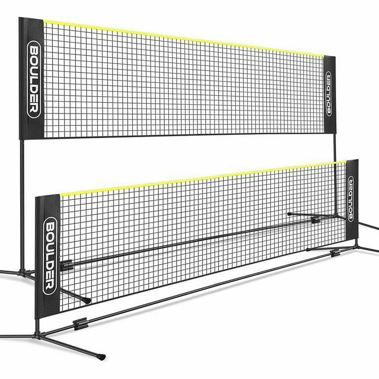 NEW 17’ Boulder Portable Multiple Sports Badminton Pickleball Net Foldable/Extend Poles Tennis, Pickleball, Soccer, Volleyball
