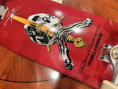 Bones Rodriguez deck, Indy 169, Swiss bearings, Dragon wheels