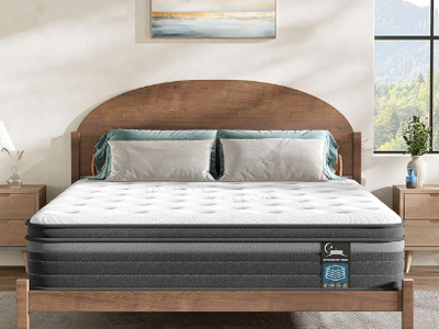 Queen Mattress 12 Inch in a Box, Hybrid Queen Mattress with Memory Foam & Individual Pocket Springs