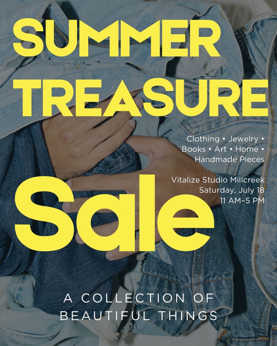 Summer Treasure Sale - Clothing, Jewelry, Books, Art, Home Decor & Handmade Pieces