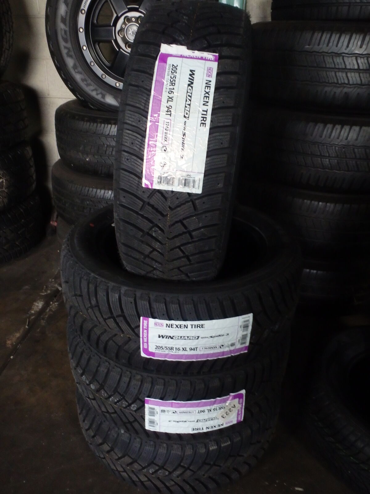 205/55R16 NEXEN TIRE WINGUARD SPIKE 3 SET OF NEW TIRES