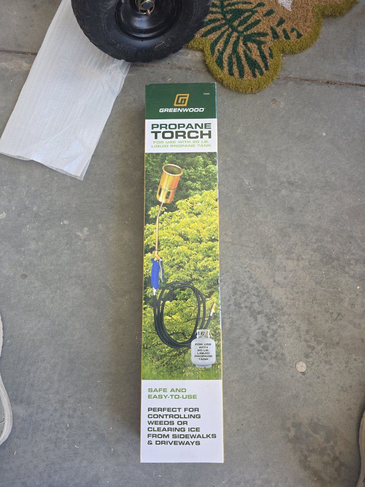 Greenwood Propane Torch for Weeds & Ice - Safe & Easy to Use with 20lb Propane Tank